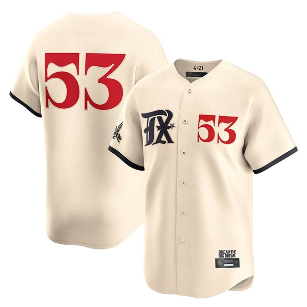 Elroe T.Rangers #53 Adolis Garcia Player Cream City Connect Limited Stitched Jerseys