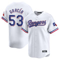 Elroe T.Rangers #53 Adolis Garcia Player White Home Limited Stitched Jerseys