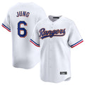 Elroe T.Rangers #6 Josh Jung Player Gold Collection Limited White Stitched Jerseys