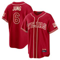 Elroe T.Rangers #6 Josh Jung Player Red 2026 City Connect Limited Stitched Jerseys