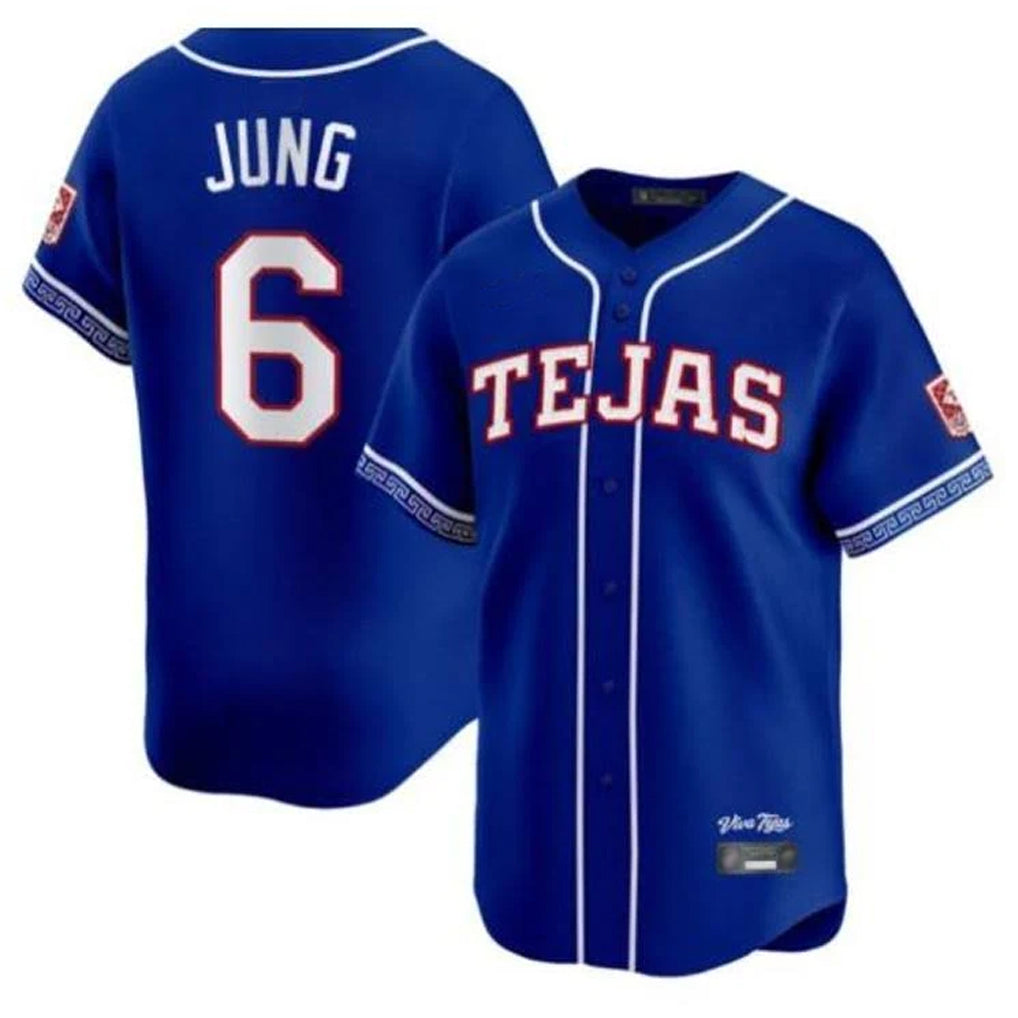 Elroe T.Rangers #6 Josh Jung Player Royal 2026 City Connect Limited Stitched Jerseys