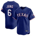 Elroe T.Rangers #6 Josh Jung Player Royal Home Limited Stitched Jerseys
