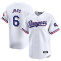Elroe T.Rangers #6 Josh Jung Player White&Blue Home Limited Stitched Jerseys
