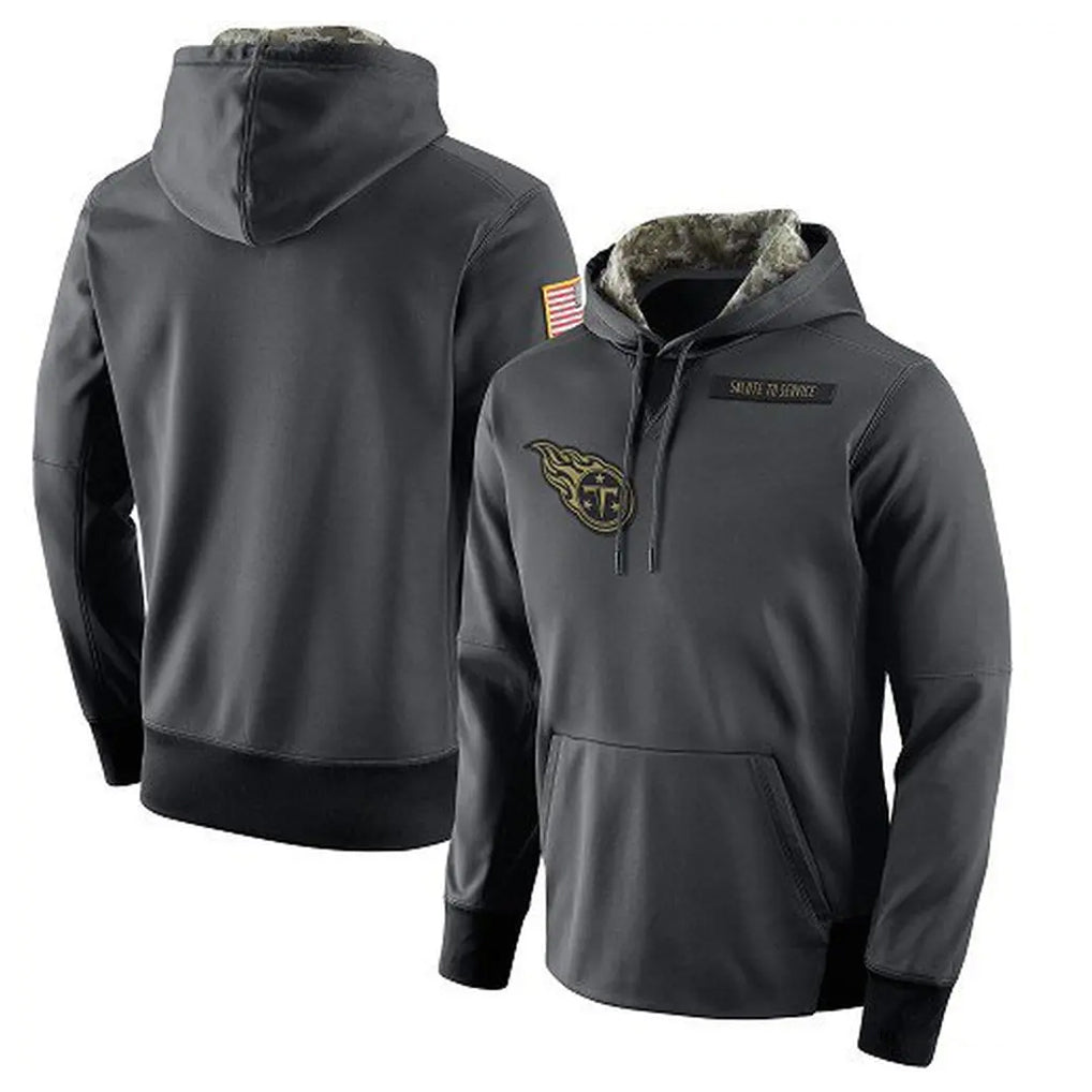 Elroe T.Titans Light Gray Pullover Hoodies Home Game Blank Player Stitched Jerseys