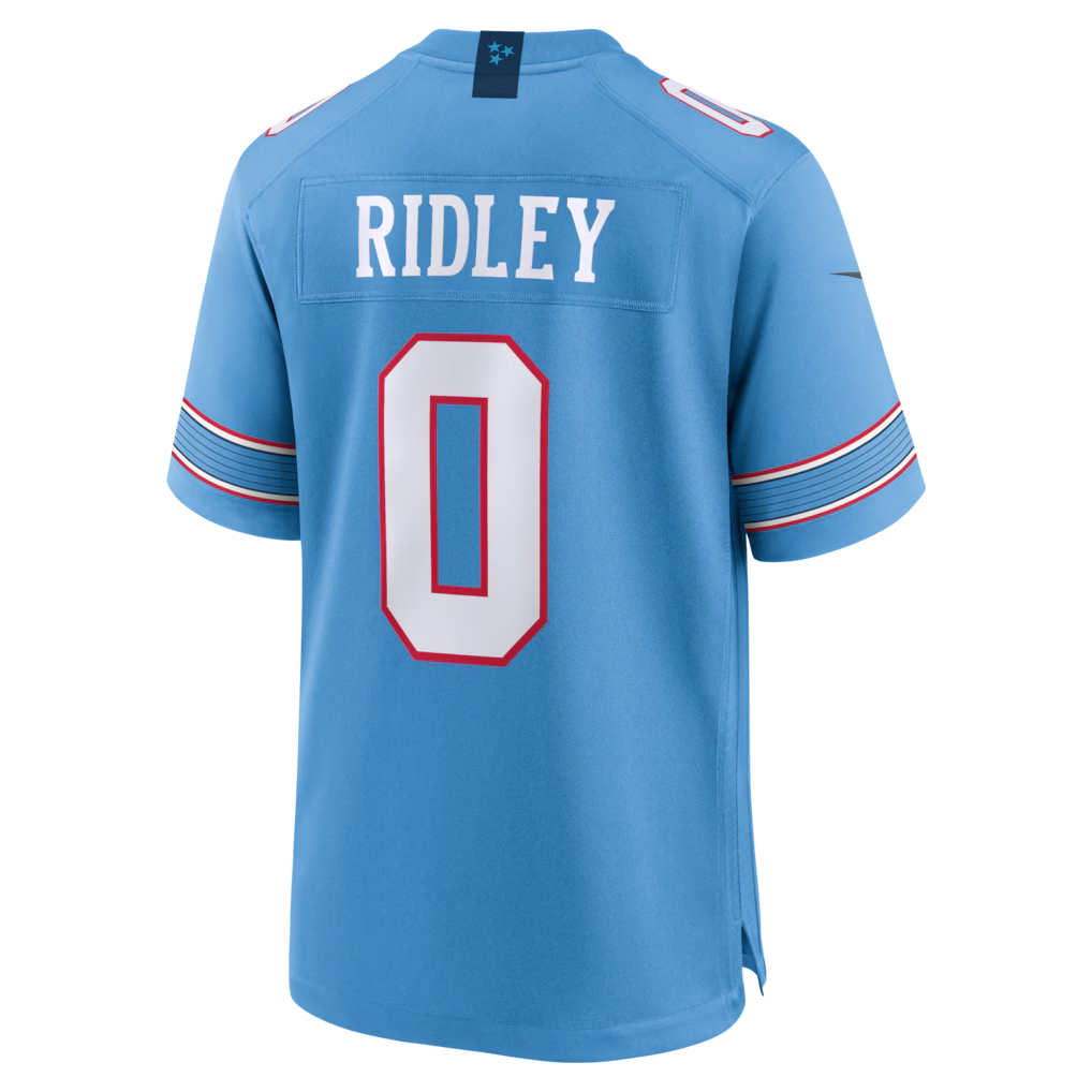 Elroe T.Titans #0 Calvin Ridley Light Blue Game Stitched Jerseys