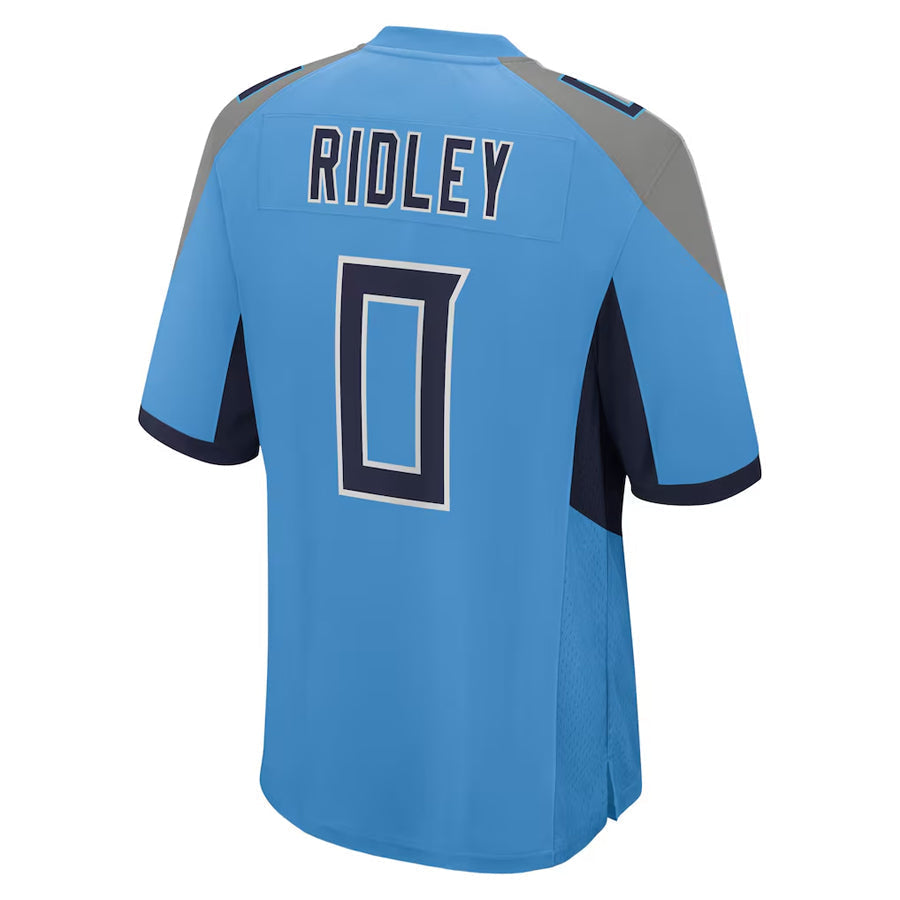 Elroe T.Titans #0 Calvin Ridley Player Light Blue Home Game Stitched Jerseys