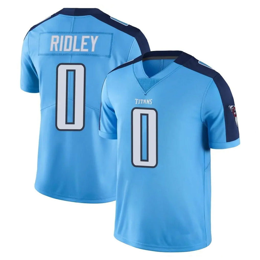 Elroe T.Titans #0 Calvin Ridley Player Light Blue Limited Color Rush Home Game Stitched Jerseys