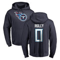 Elroe T.Titans #0 Calvin Ridley Player Navy Logo Pullover Hoodies Home Game Stitched Jerseys