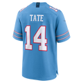 Elroe T.Titans #14 Carnell Tate Light Blue 2026 Draft First Round Pick No. 4 Team Game Stitched Jerseys