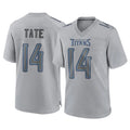 Elroe T.Titans #14 Carnell Tate Player Gray Atmosphere Fashion Home Game Stitched Jerseys