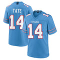 Elroe T.Titans #14 Carnell Tate Player Light Blue 2026 Game Home Stitched Jerseys