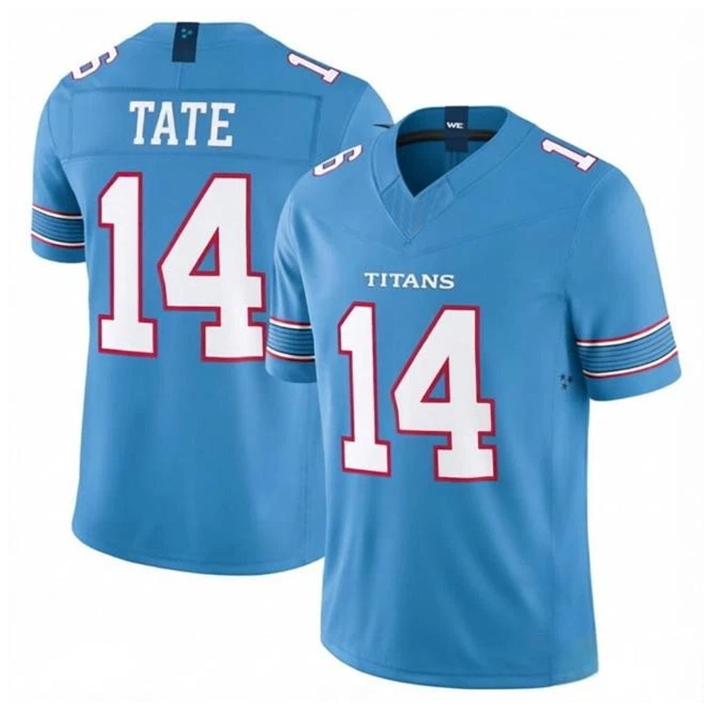 Elroe T.Titans #14 Carnell Tate Player Light Blue Team Vapor F.U.S.E. Limited Home Game Stitched Jerseys