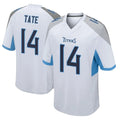 Elroe T.Titans #14 Carnell Tate Player White Home Game Stitched Jerseys