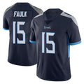Elroe T.Titans #15 Keldric Faulk Player Navy Limited Vapor Untouchable Home Game Stitched Jerseys