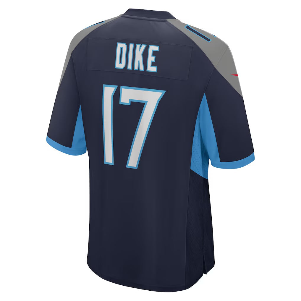 Elroe T.Titans #17 Chimere Dike Navy Team Game Stitched Jerseys