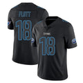 Elroe T.Titans #18 Cor'Dale Flott Player Black Impact Limited Home Game Stitched Jerseys