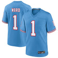 Elroe T.Titans #1 Cameron Ward Player Light Blue Replica Limited Game Stitched Jerseys