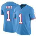 Elroe T.Titans #1 Cameron Ward Player Light Blue Vapor F.U.S.E. Limited Stitched Jerseys