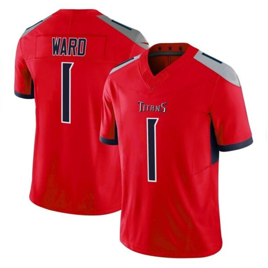 Elroe T.Titans #1 Cameron Ward Player Red Vapor F.U.S.E. Limited Stitched Jerseys