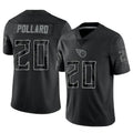 Elroe T.Titans #20 Tony Pollard Player Black RFLCTV Limited Stitched Jerseys