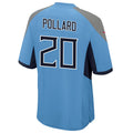 Elroe T.Titans #20 Tony Pollard Player Light Blue Home Game Stitched Jerseys