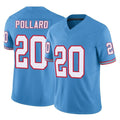 Elroe T.Titans #20 Tony Pollard Player Light Blue Limited Vapor F.U.S.E. Home Game Stitched Jerseys