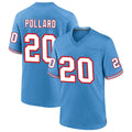 Elroe T.Titans #20 Tony Pollard Player Light Blue Throwback Alternate Game Stitched Jerseys
