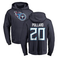 Elroe T.Titans #20 Tony Pollard Player Navy Logo Pullover Hoodies Home Game Stitched Jerseys