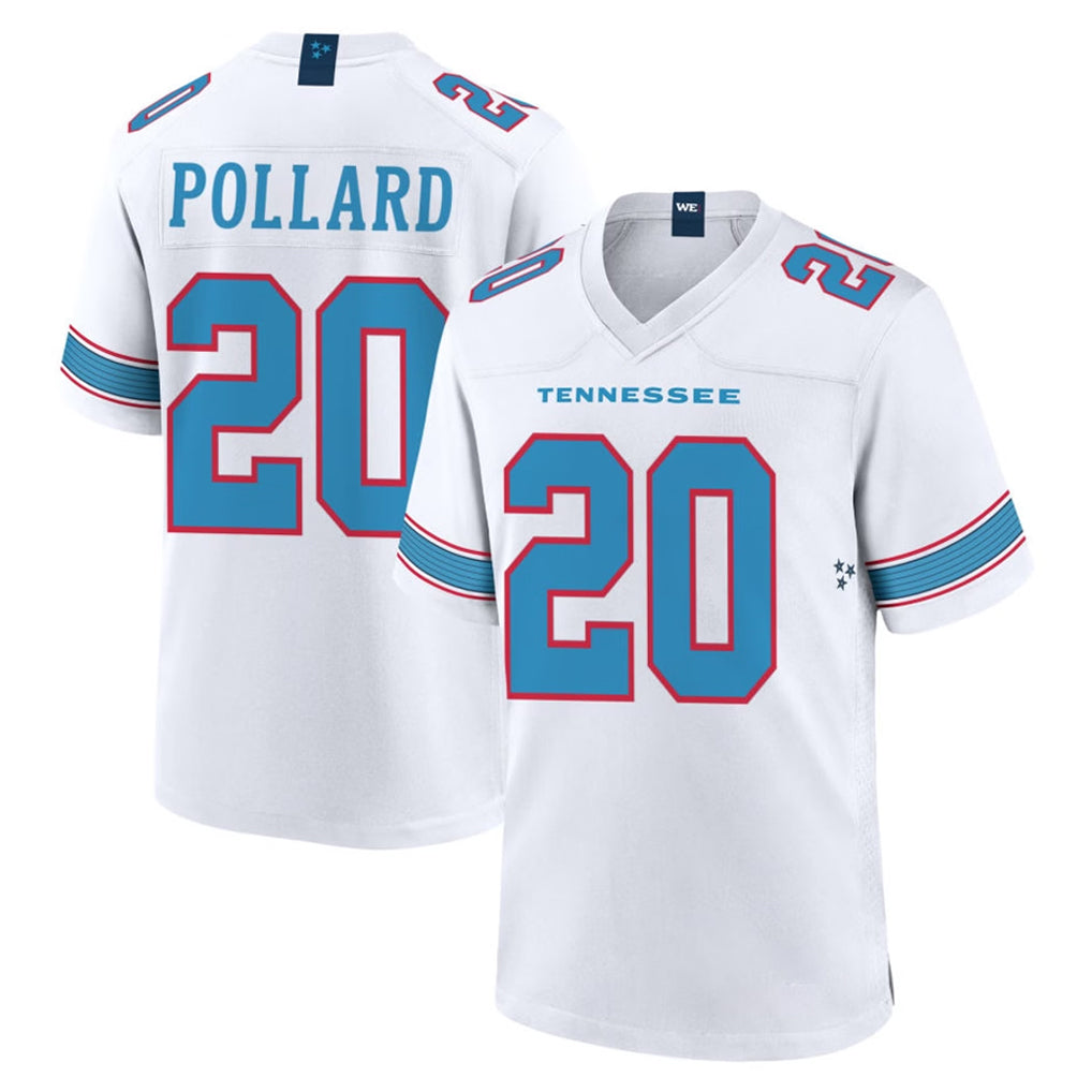 Elroe T.Titans #20 Tony Pollard Player White 2026 Game Home Stitched Jerseys