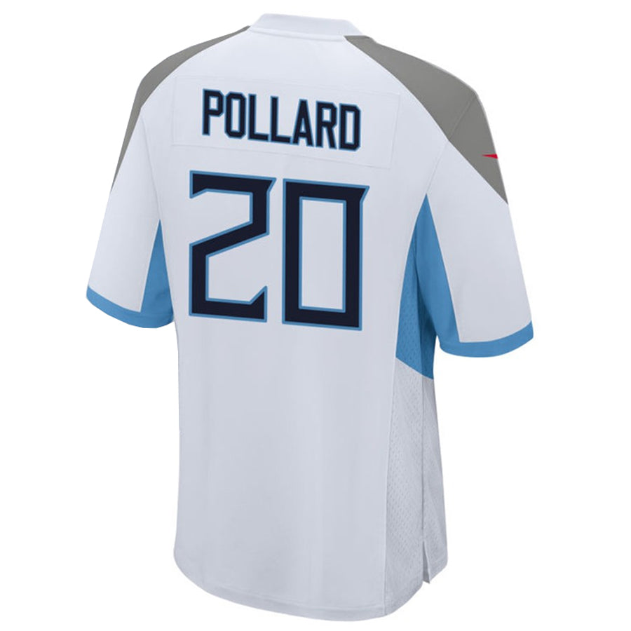 Elroe T.Titans #20 Tony Pollard Player White Home Game Stitched Jerseys