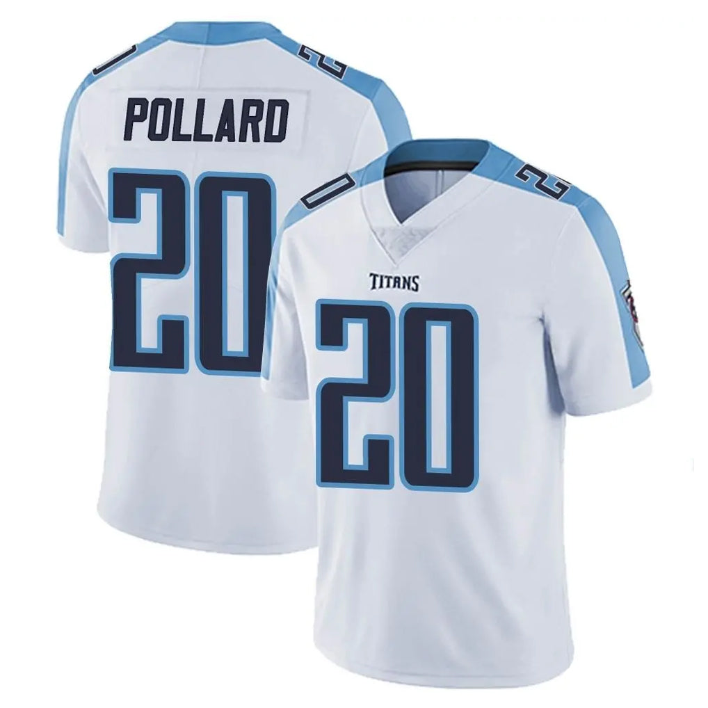 Elroe T.Titans #20 Tony Pollard Player White Limited Vapor Untouchable Home Game Stitched Jerseys