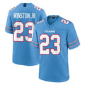 Elroe T.Titans #23 Kevin Winston Jr. Player Light Blue 2026 Game Home Stitched Jerseys