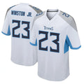 Elroe T.Titans #23 Kevin Winston Jr. Player White Home Game Stitched Jerseys