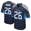 Elroe T.Titans #26 Marcus Harris Player Navy Home Game Stitched Jerseys