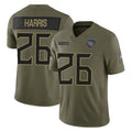 Elroe T.Titans #26 Marcus Harris Player Olive Limited 2025 Salute to Service Home Game Stitched Jerseys