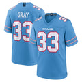 Elroe T.Titans #33 Cedric Gray Player Light Blue 2026 Game Home Stitched Jerseys