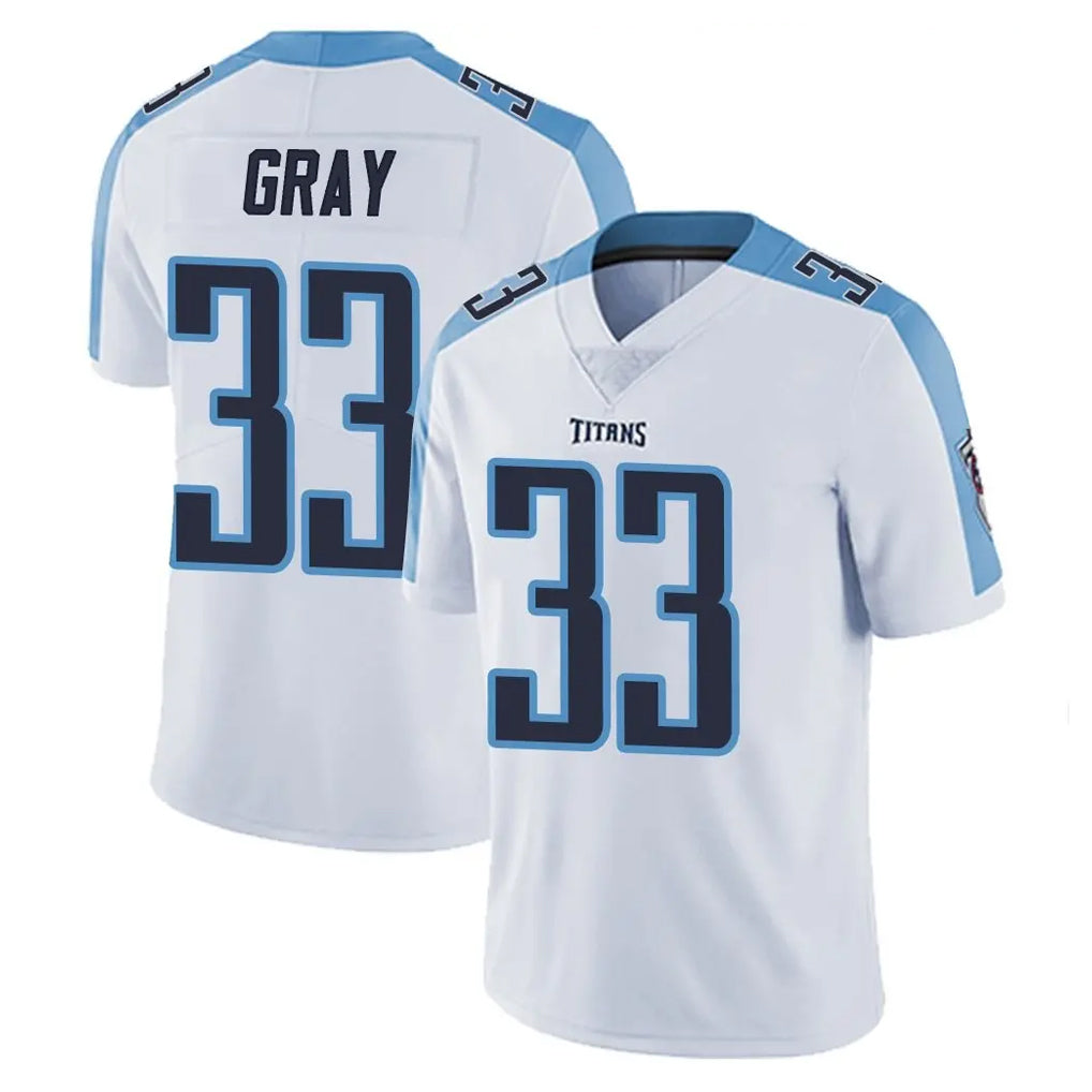 Elroe T.Titans #33 Cedric Gray Player White Limited Vapor Untouchable Home Game Stitched Jerseys