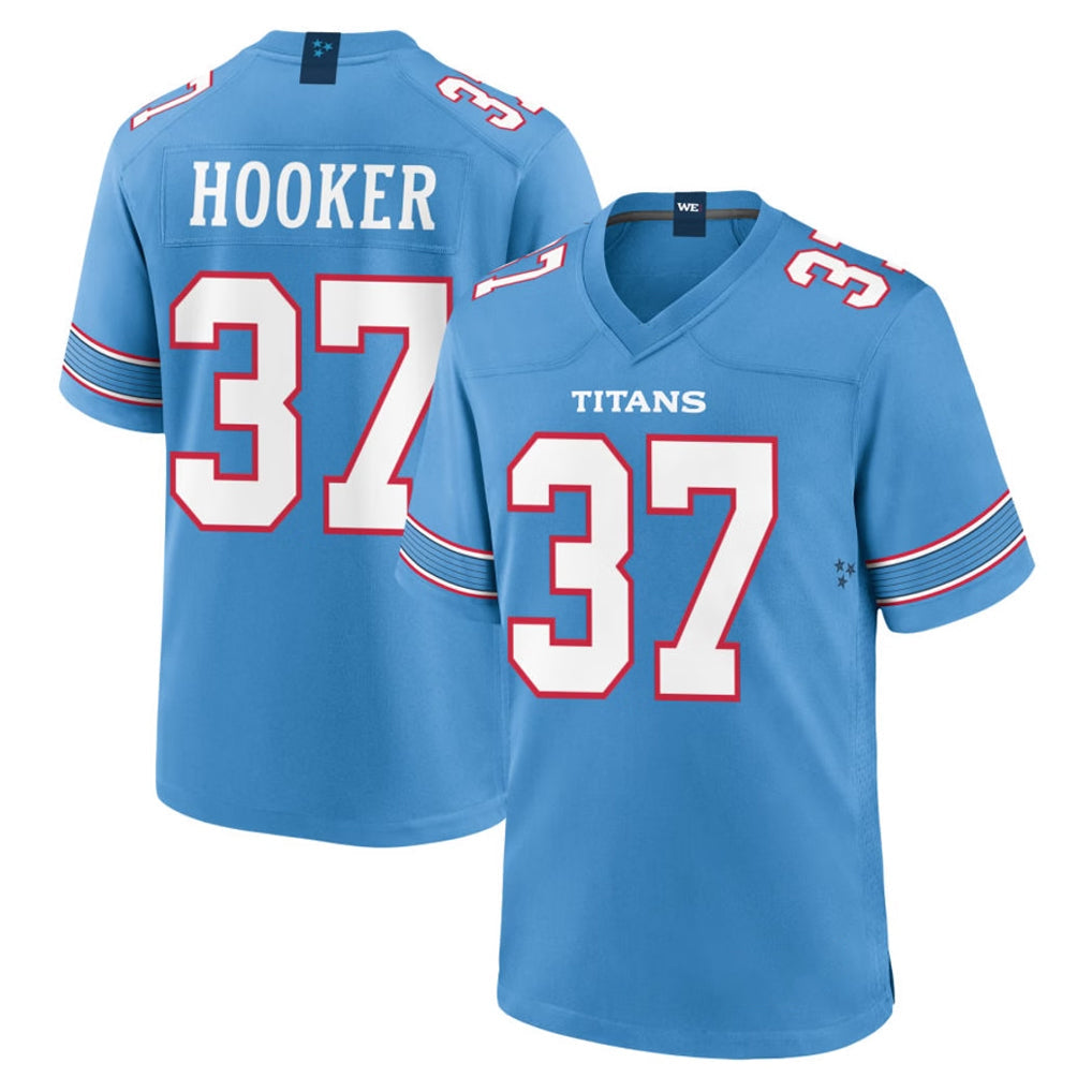 Elroe T.Titans #37 Amani Hooker Player Light Blue 2026 Game Home Stitched Jerseys