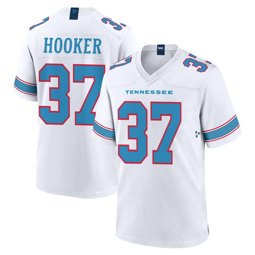 Elroe T.Titans #37 Amani Hooker Player White 2026 Game Home Stitched Jerseys
