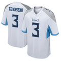 Elroe T.Titans #3 Tommy Townsend Player White Home Game Stitched Jerseys