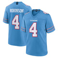 Elroe T.Titans #4 Wan'Dale Robinson Player Light Blue 2026 Game Home Stitched Jerseys