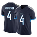 Elroe T.Titans #4 Wan'Dale Robinson Player Navy Limited Vapor F.U.S.E. Home Game Stitched Jerseys