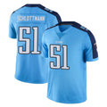 Elroe T.Titans #51 Austin Schlottmann Player Light Blue Limited Color Rush Home Game Stitched Jerseys