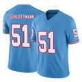 Elroe T.Titans #51 Austin Schlottmann Player Light Blue Limited Vapor F.U.S.E. Home Game Stitched Jerseys