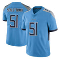 Elroe T.Titans #51 Austin Schlottmann Player Light Blue Limited Vapor Untouchable Home Game Stitched Jerseys