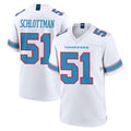 Elroe T.Titans #51 Austin Schlottmann Player White 2026 Game Home Stitched Jerseys