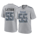 Elroe T.Titans #55 JC Latham Player Gray Atmosphere Fashion Home Game Stitched Jerseys