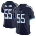 Elroe T.Titans #55 JC Latham Player Navy Limited Vapor Untouchable Home Game Stitched Jerseys