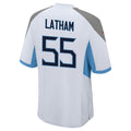 Elroe T.Titans #55 JC Latham Player White Home Game Stitched Jerseys