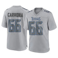 Elroe T.Titans #66 Fernando Carmona Jr. Player Gray Atmosphere Fashion Home Game Stitched Jerseys